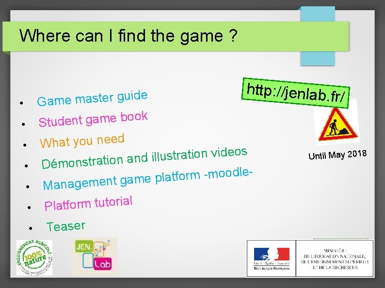 Where can I find the game ? h t t p : //jenlab. fr/