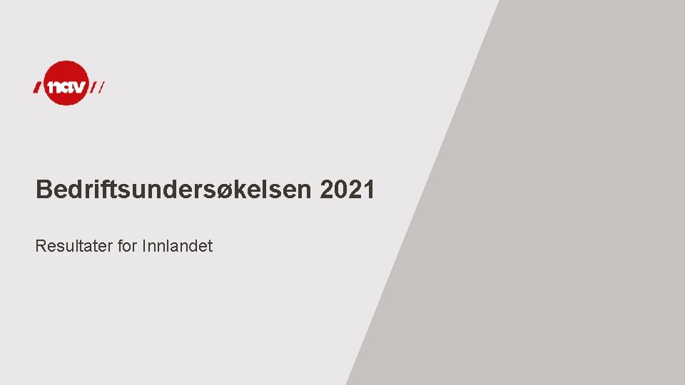 Bedriftsundersøkelsen 2021 Resultater for Innlandet 