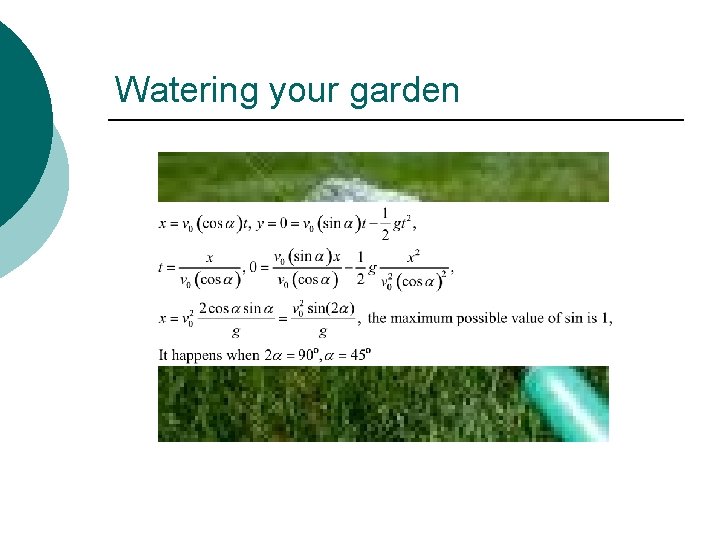 Watering your garden 