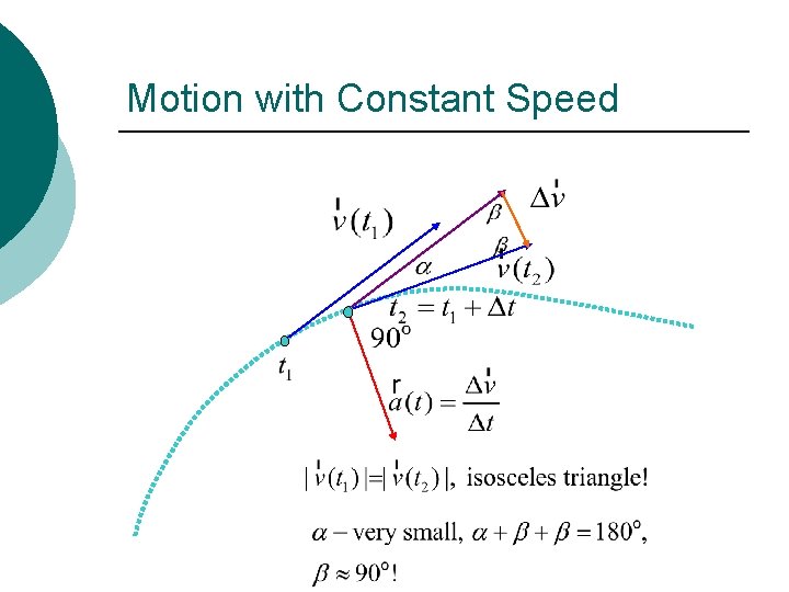 Motion with Constant Speed 