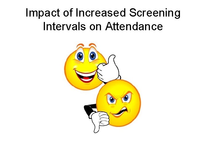 Impact of Increased Screening Intervals on Attendance 