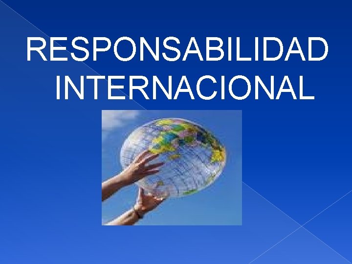 RESPONSABILIDAD INTERNACIONAL 