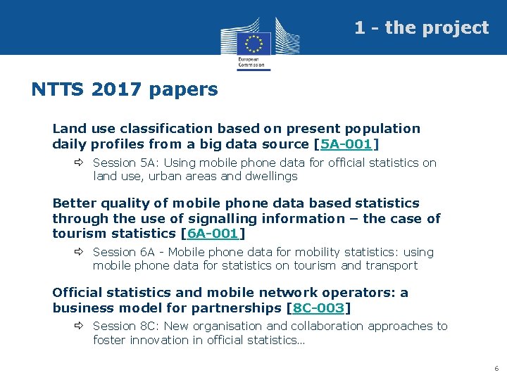 1 - the project NTTS 2017 papers Land use classification based on present population