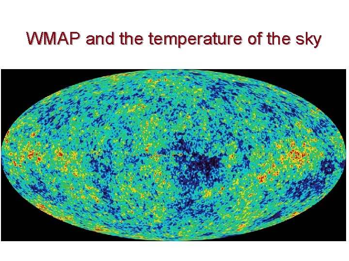 WMAP and the temperature of the sky 