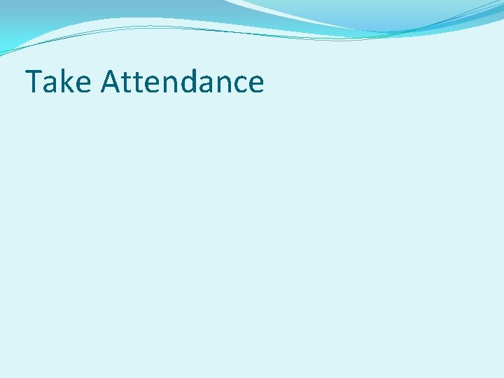 Take Attendance 