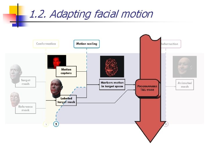 1. 2. Adapting facial motion 