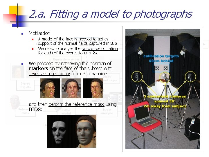 2. a. Fitting a model to photographs n Motivation: n n n A model