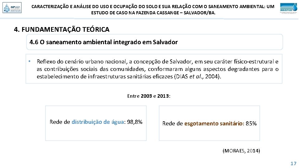 CARACTERIZAÇÃO E ANÁLISE DO USO E OCUPAÇÃO DO SOLO E SUA RELAÇÃO COM O