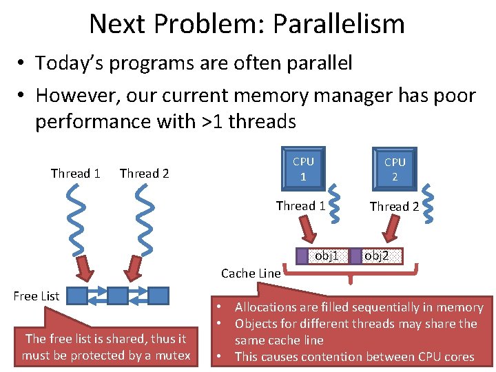 Next Problem: Parallelism • Today’s programs are often parallel • However, our current memory