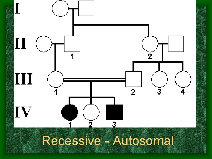 Recessive - Autosomal 