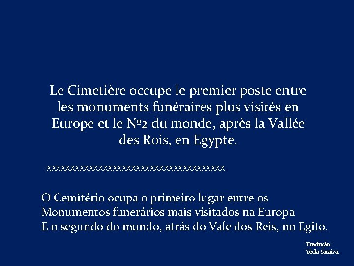 Le Cimetière occupe le premier poste entre les monuments funéraires plus visités en Europe