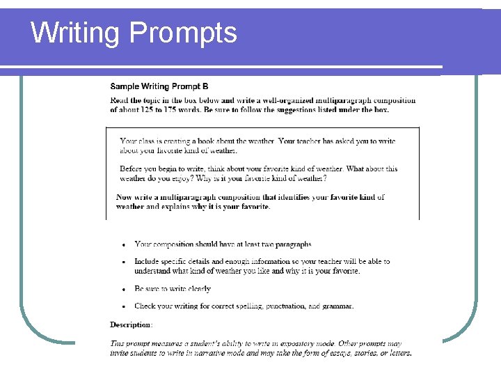 Writing Prompts 