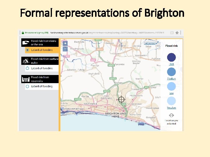 Formal representations of Brighton 