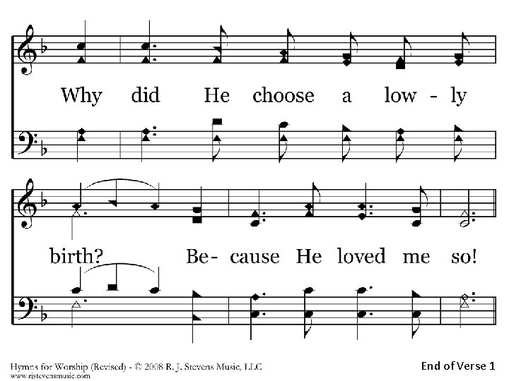 166 - He Loved Me So - 1. 2 End of Verse 1 