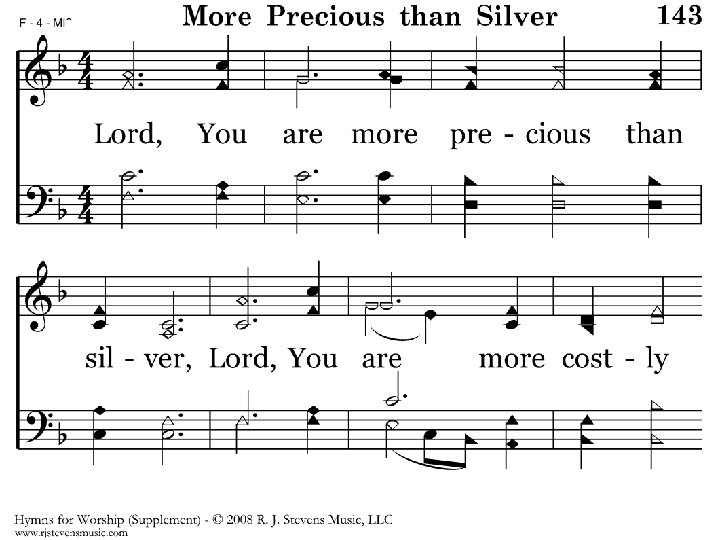 1143 - More Precious Than Silver - 1. 1 