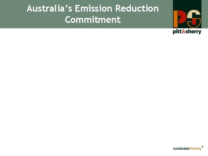 Australia’s Emission Reduction Commitment ® 