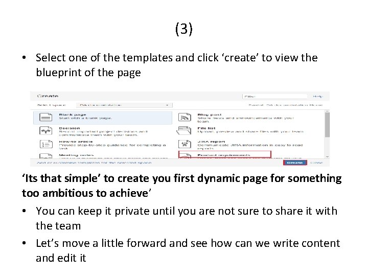 (3) • Select one of the templates and click ‘create’ to view the blueprint
