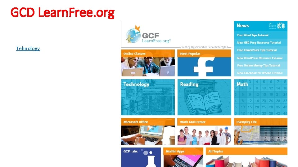 GCD Learn. Free. org Tehnology 