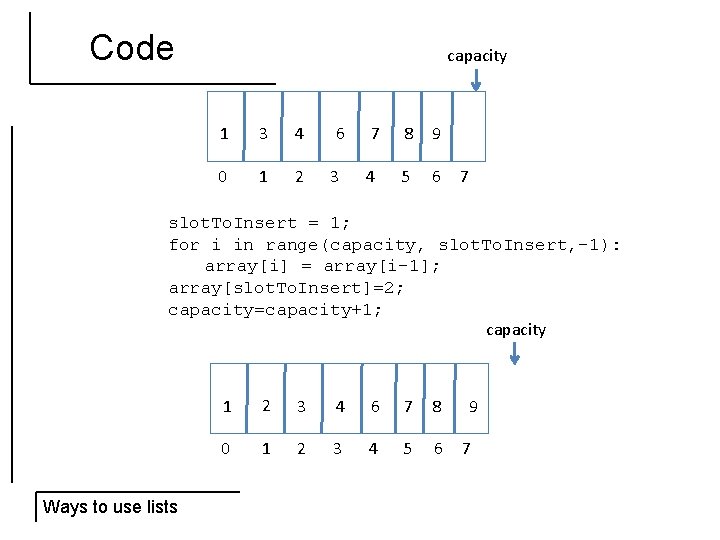 Code capacity 1 3 4 6 7 8 9 0 1 2 3 4