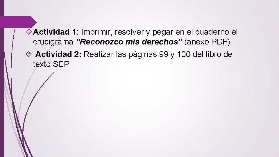  Actividad 1: Imprimir, resolver y pegar en el cuaderno el crucigrama “Reconozco mis