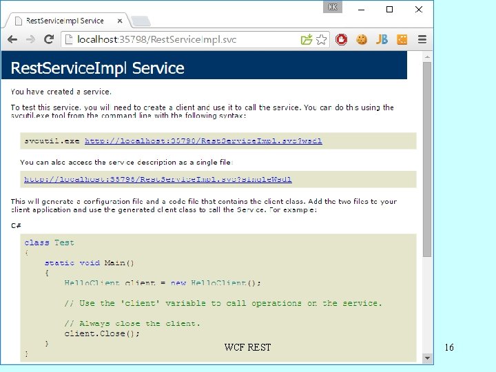 WCF REST 16 