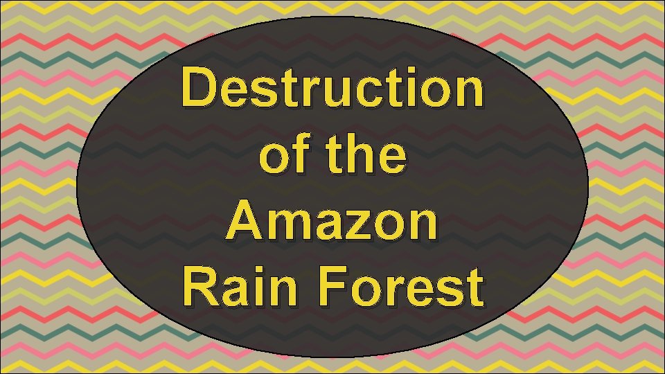 Destruction of the Amazon Rain Forest 