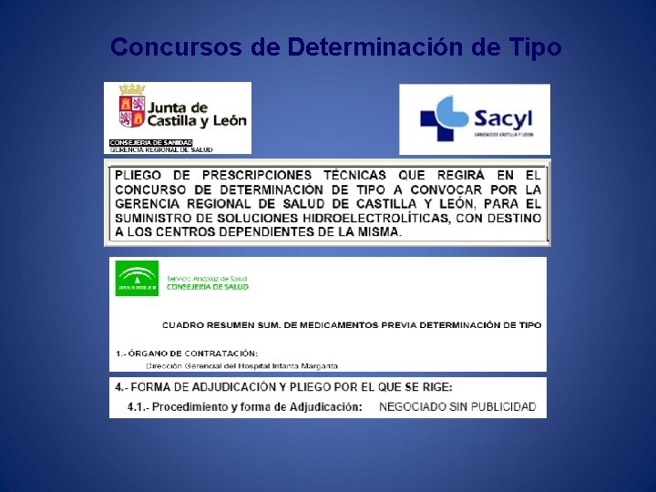 Concursos de Determinación de Tipo 