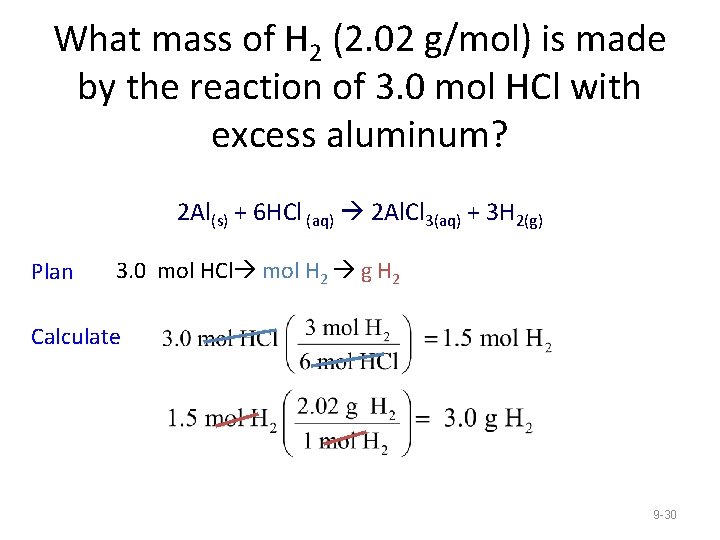 What mass of H 2 (2. 02 g/mol) is made by the reaction of