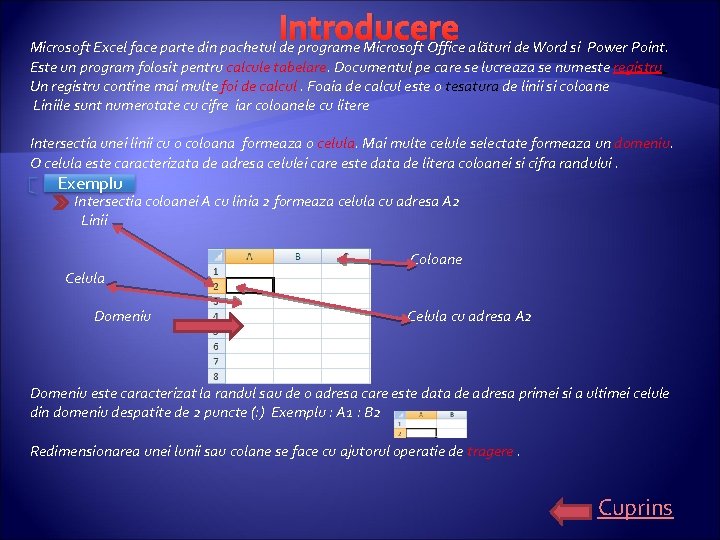 Introducere Microsoft Excel face parte din pachetul de programe Microsoft Office alături de Word