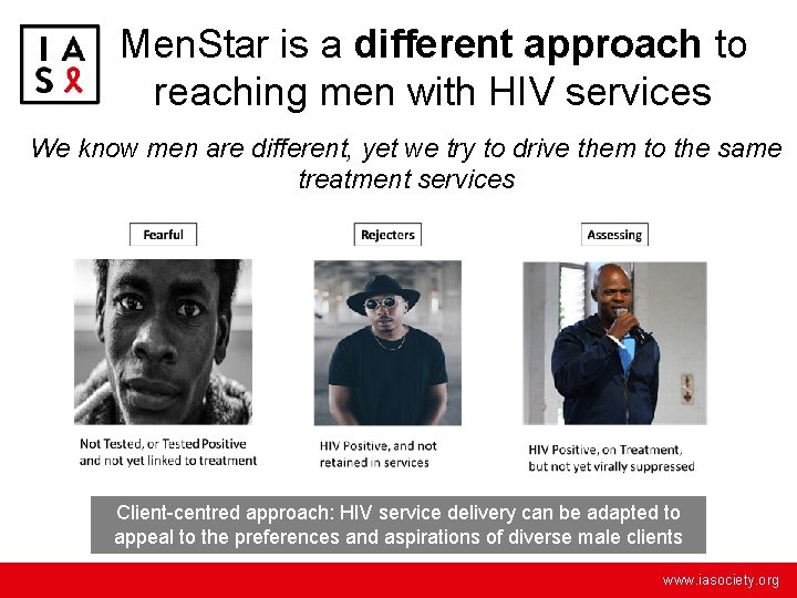 Men. Star is a different approach to reaching men with HIV services We know