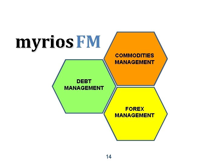 myrios FM COMMODITIES MANAGEMENT DEBT MANAGEMENT FOREX MANAGEMENT 14 
