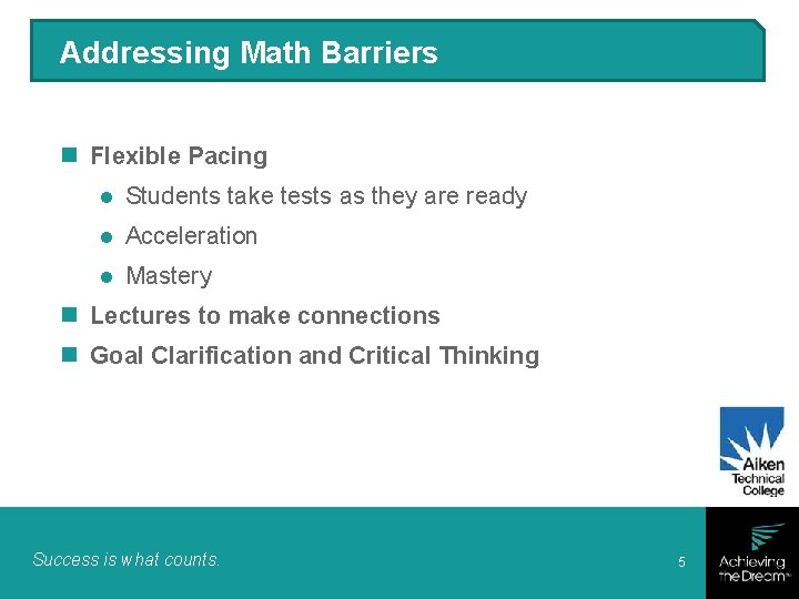 Increasing Success Rates in Mathematics LectureLab with Prescriptive
