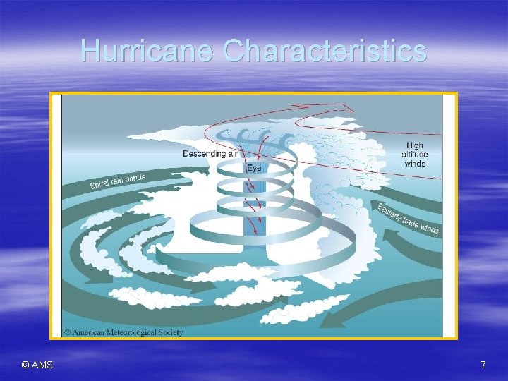 Hurricane Characteristics © AMS 7 