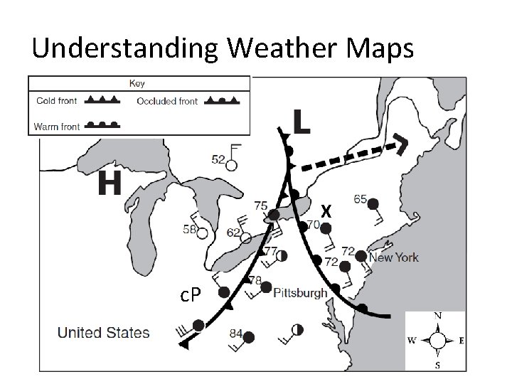 Understanding Weather Maps X c. P 