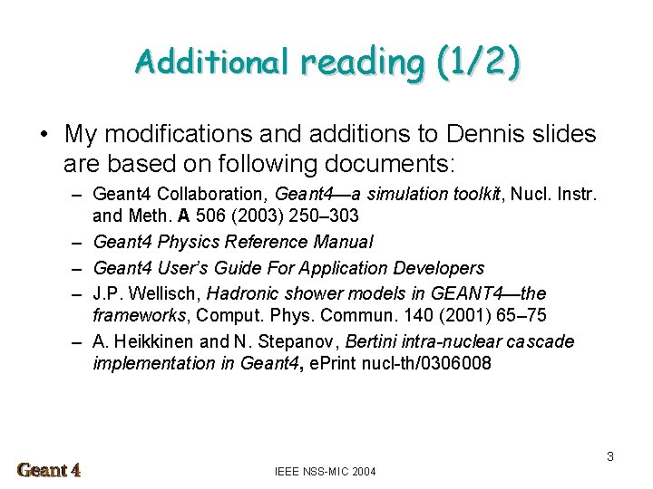 Additional reading (1/2) • My modifications and additions to Dennis slides are based on