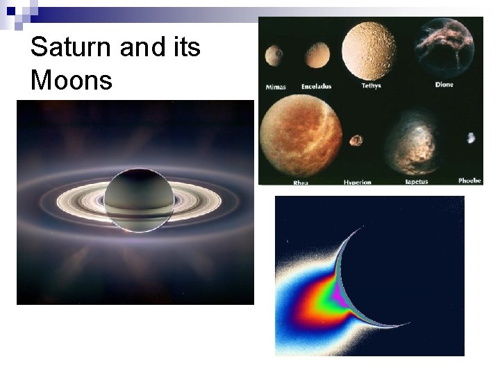 Saturn and its Moons 
