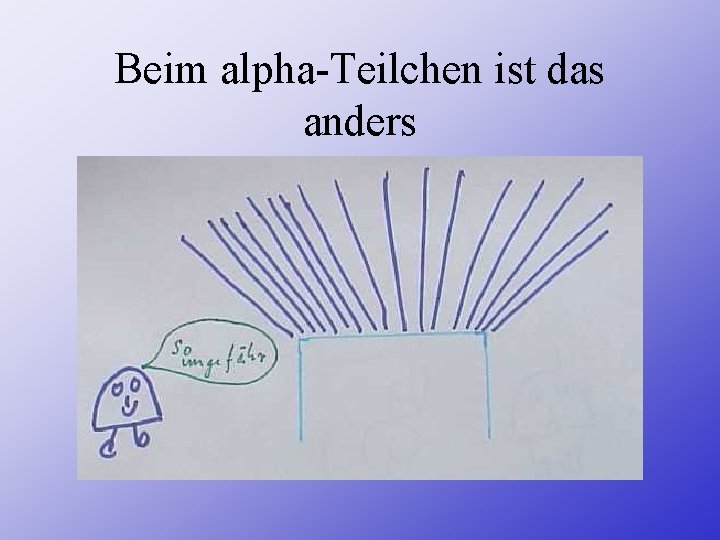 Beim alpha-Teilchen ist das anders 