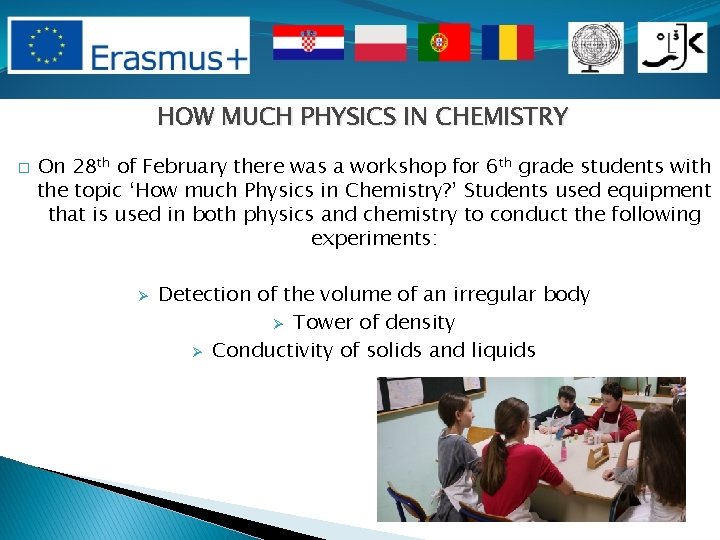 HOW MUCH PHYSICS IN CHEMISTRY � On 28 th of February there was a