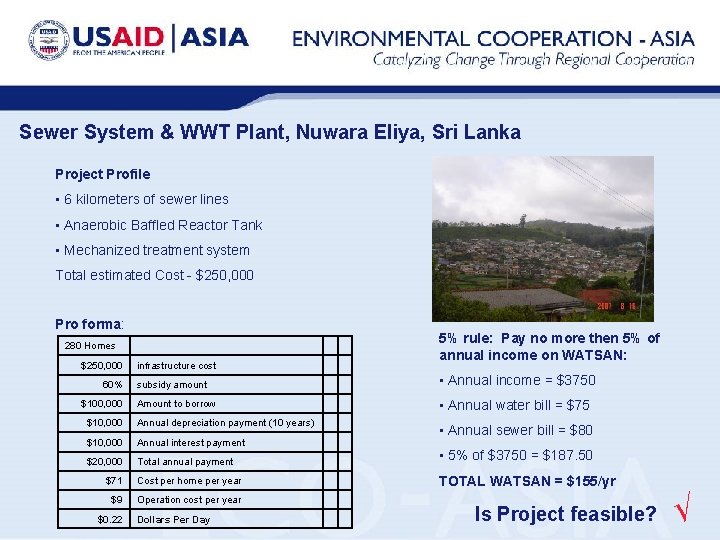 Sewer System & WWT Plant, Nuwara Eliya, Sri Lanka Project Profile • 6 kilometers