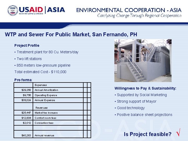 WTP and Sewer For Public Market, San Fernando, PH Project Profile • Treatment plant