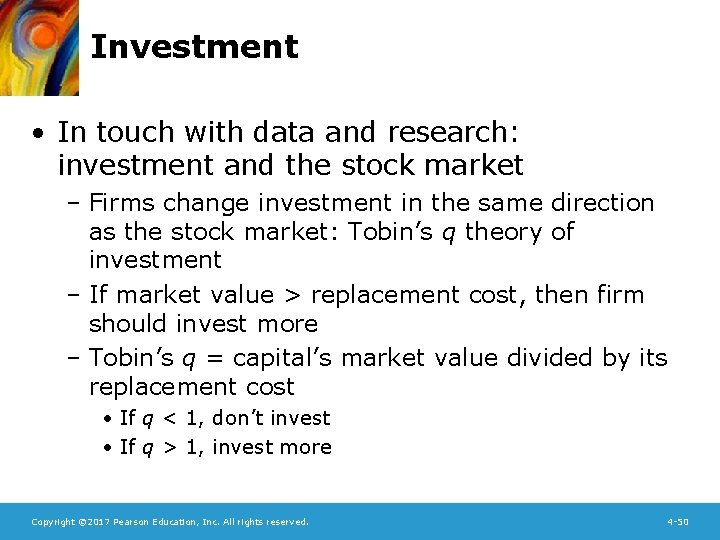 Investment • In touch with data and research: investment and the stock market –