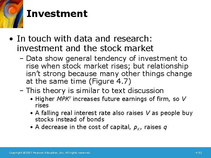 Investment • In touch with data and research: investment and the stock market –