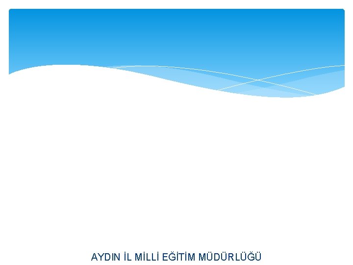 AYDIN İL MİLLİ EĞİTİM MÜDÜRLÜĞÜ 