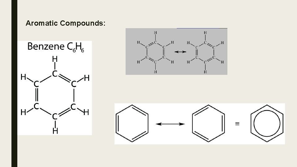 Aromatic Compounds: 