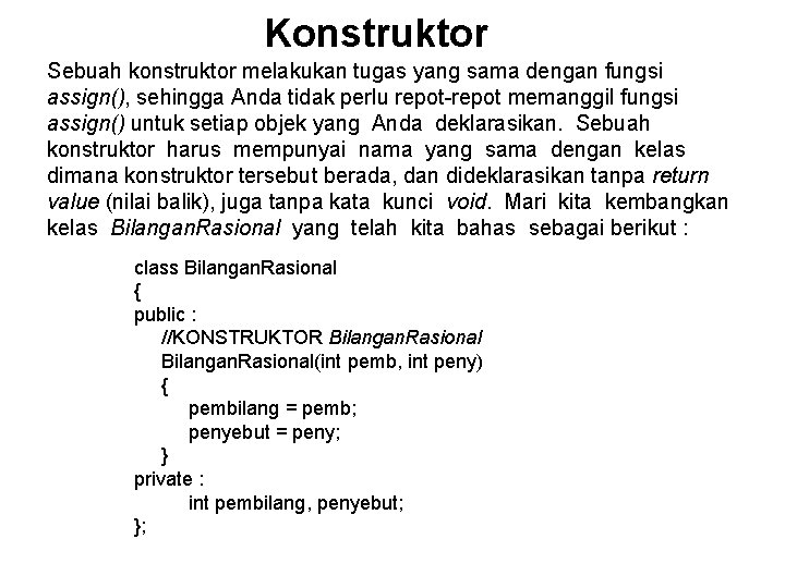 Bagian 6 Pembahasan Kelas Dalam C Struktur Kelas