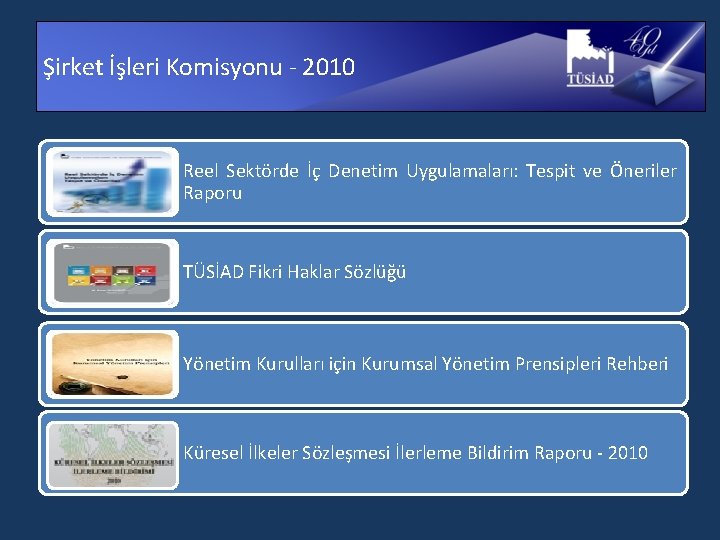 Şirket İşleri Komisyonu - 2010 Reel Sektörde İç Denetim Uygulamaları: Tespit ve Öneriler Raporu