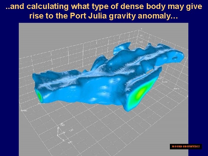 . . and calculating what type of dense body may give rise to the