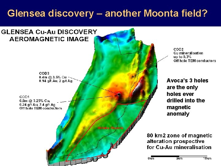 Glensea discovery – another Moonta field? Avoca’s 3 holes are the only holes ever