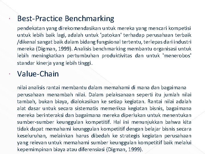  Best-Practice Benchmarking pendekatan yang direkomendasikan untuk mereka yang mencari kompetisi untuk lebih baik