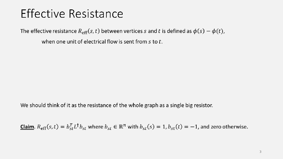 Effective Resistance 3 